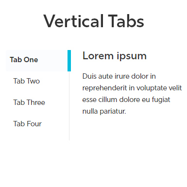 Vertical Tabs snippet