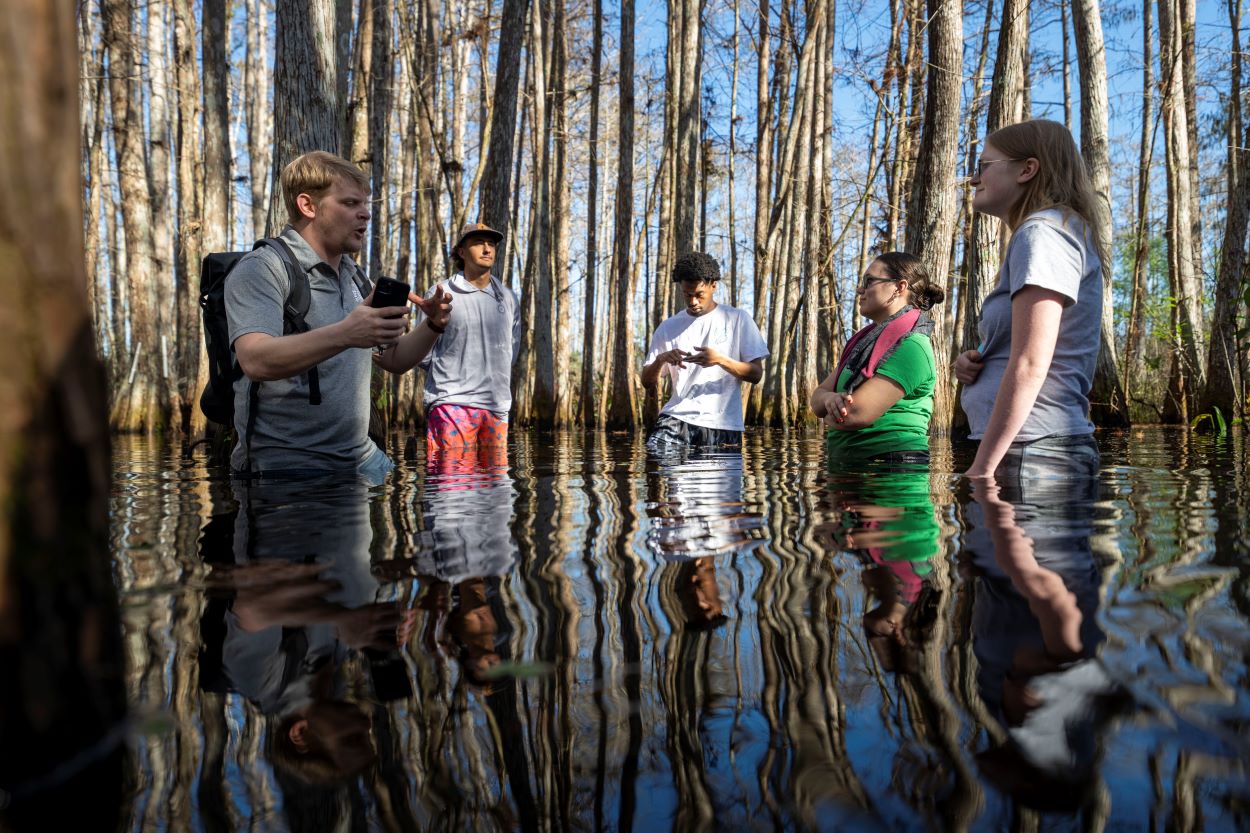 Teaching and learning outdoors at FGCU
