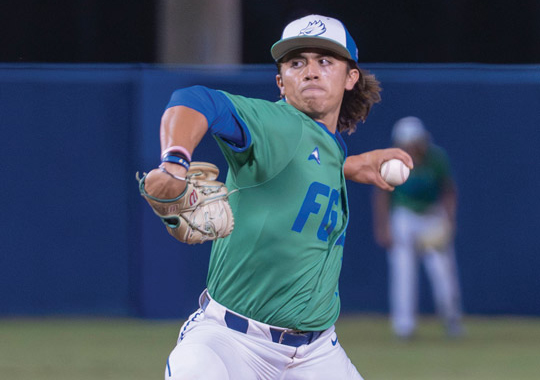 FGCU student-athlete in competition