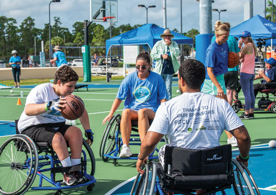 Participants at FGCU Adaptive Sports Day