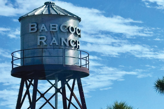 Babcock Ranch site and surrounding waterway