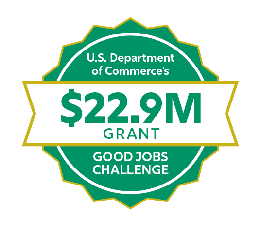 Equitable Jobs Pipeline grant impact infographic