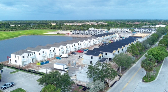 Eagle View Village employee housing under construction