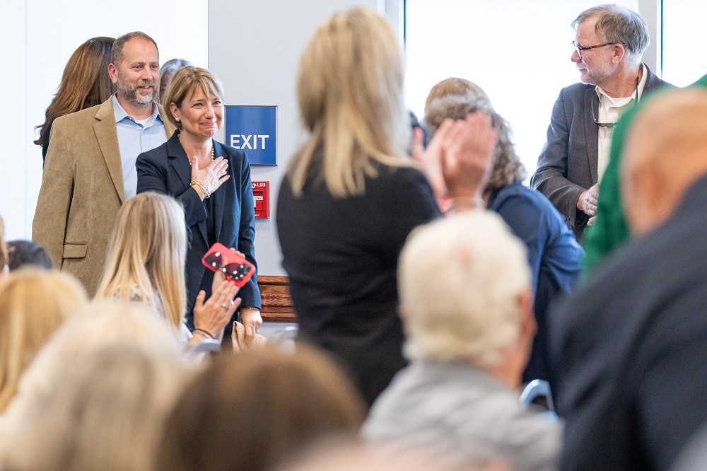 President Elect Timur is welcomed into the room