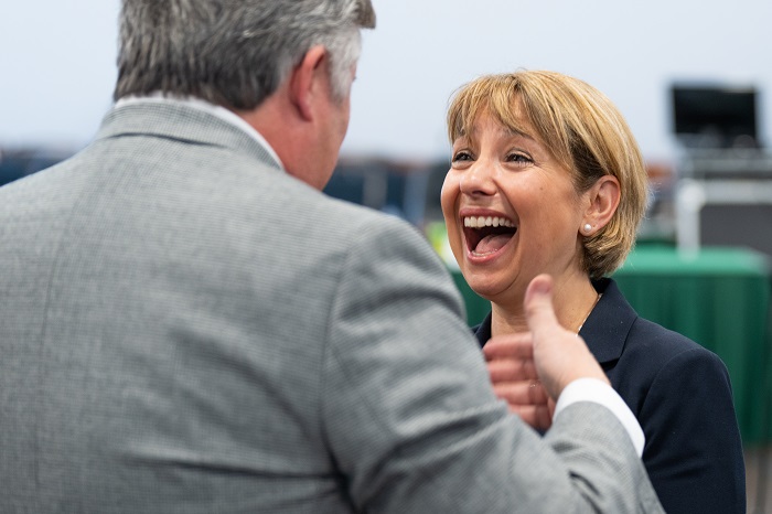 Trustee Wynn congratulates Dr. Timur