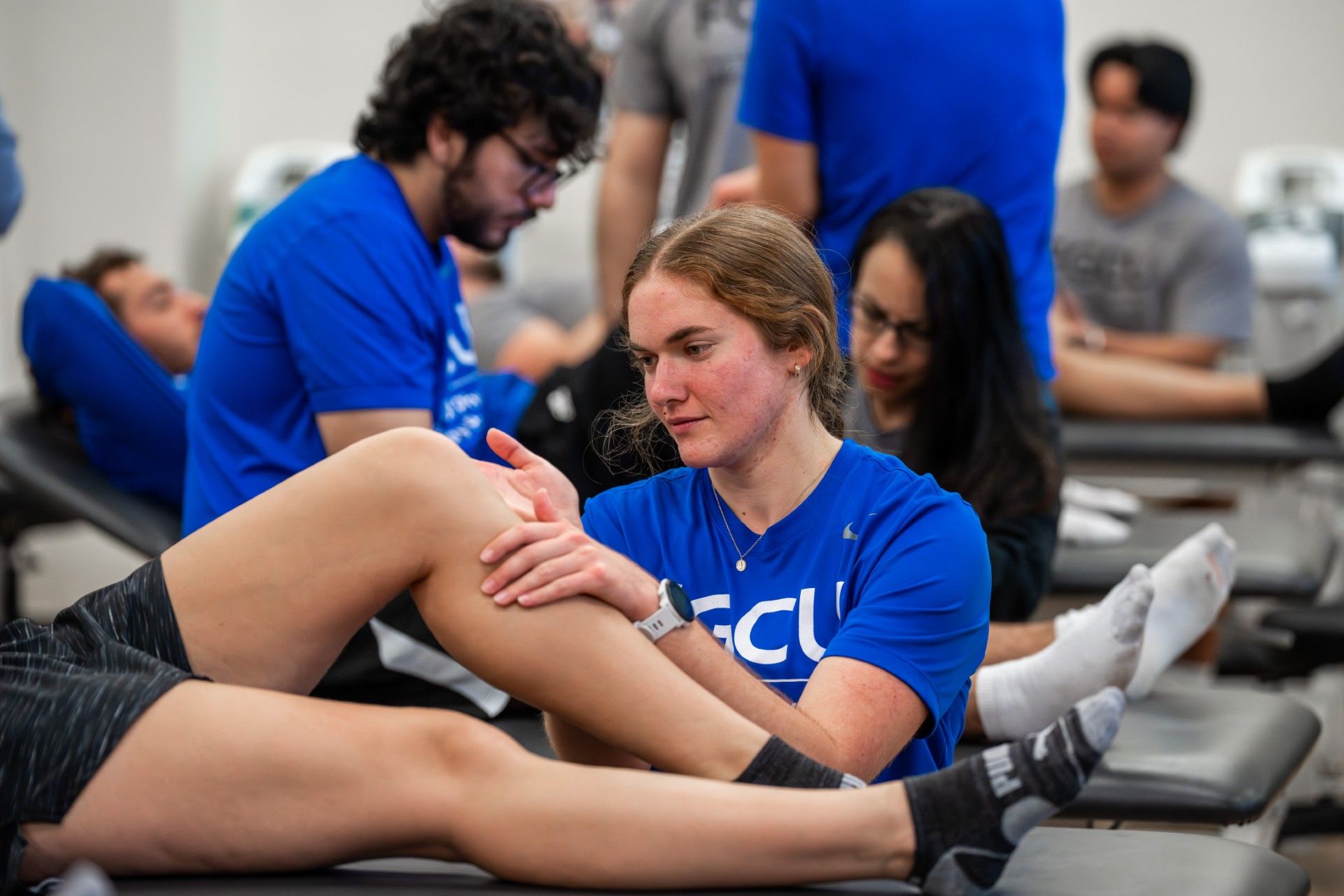 Dr. Rob Sillevis, Department Chair, Program Director, and an Associate Professor within the Doctor of Physical Therapy program, during instruction. Dr. Rob Sillevis, Department Chair, Program Director, and an Associate Professor within the Doctor of Physical Therapy program, during instruction.