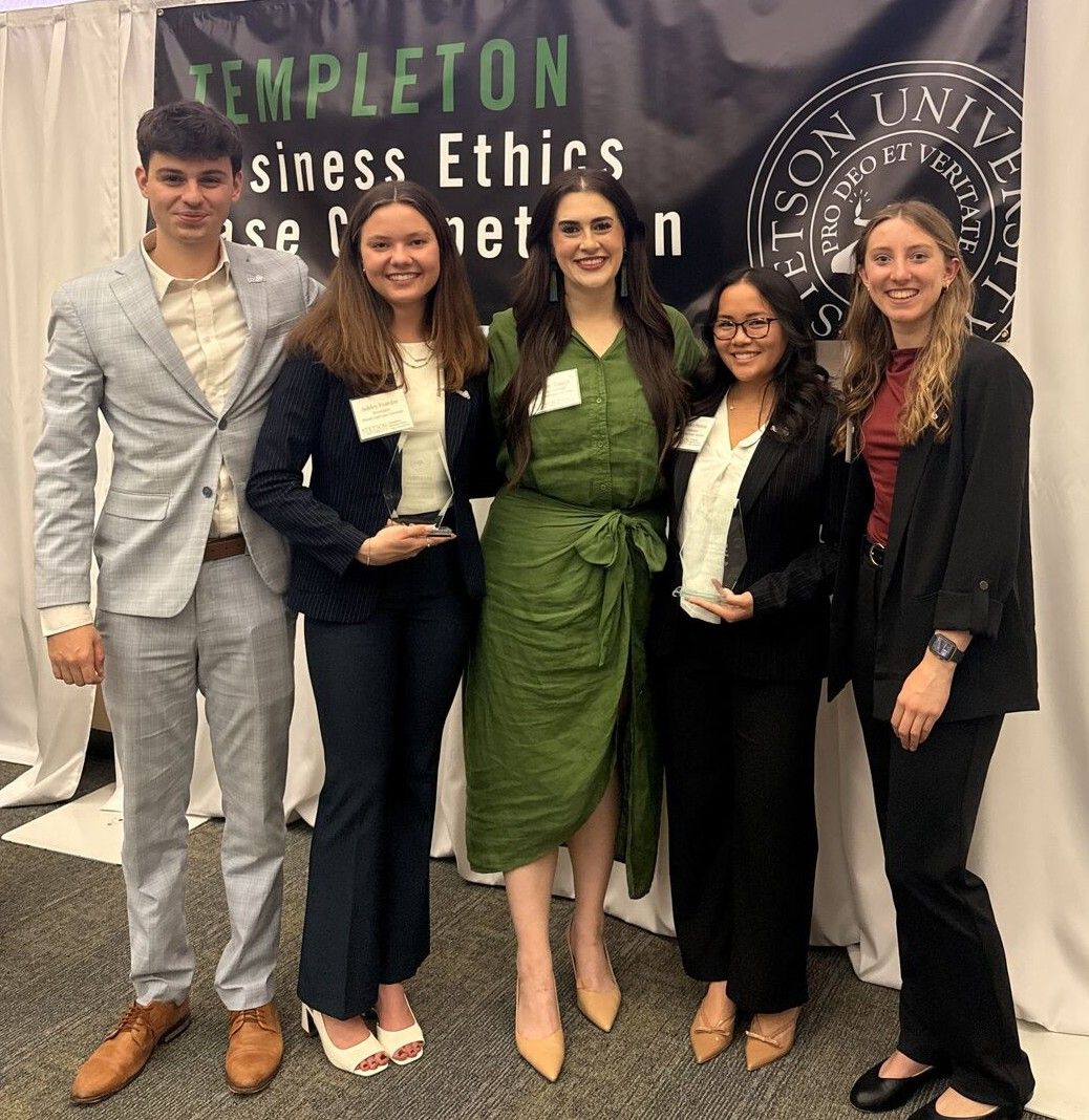 The FGCU Business Ethics Society competed in multiple ethics case competitions, including the 23rd Annual Collegiate Ethics Case Competition at the University of Arizona's Eller College of Management
