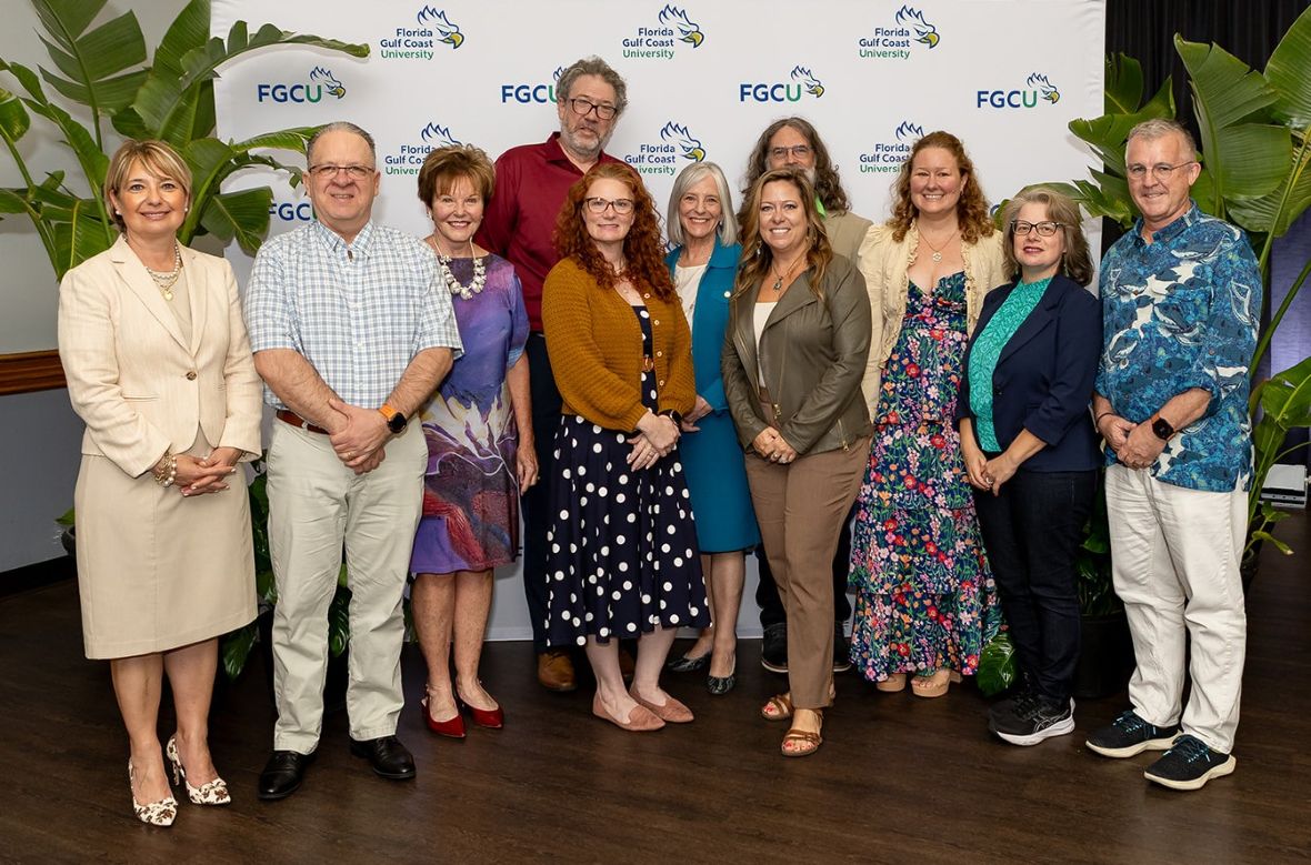 Members of the Coache Team pose for a photo with President Timur and Provost Thorne at the 29th Celebration of Excellence