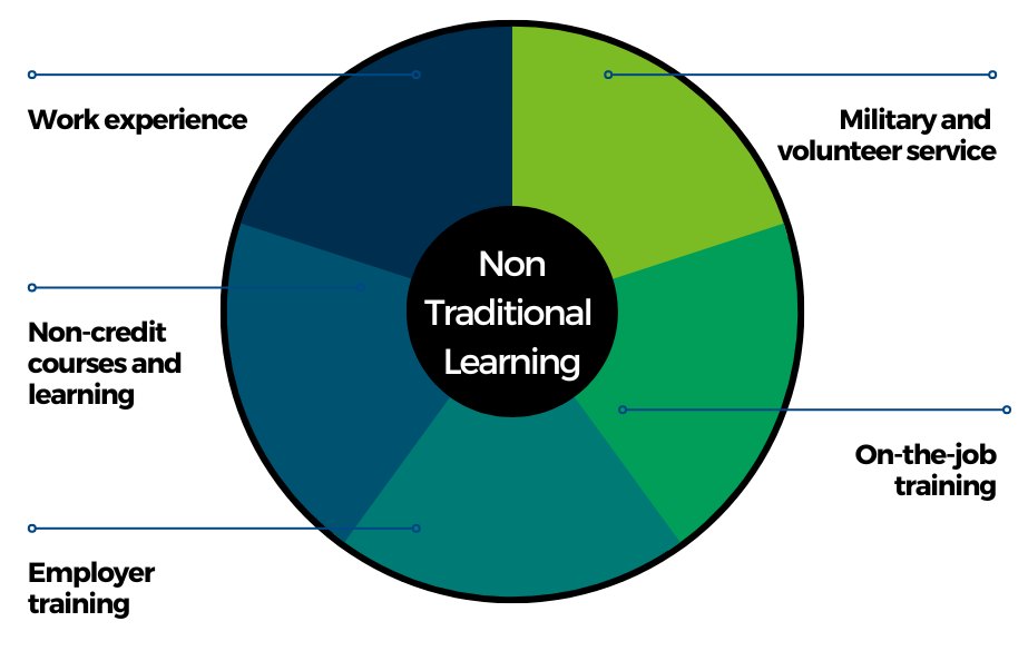 Non-Traditional Learning Pie Chart