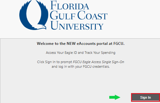 Sign On to eAccounts