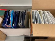 Binders - Blue & White 
