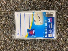 File Folder Labels - Blue