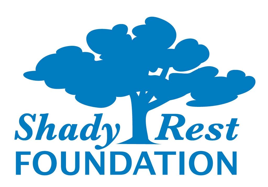 shady rest foundation logo with blue tree