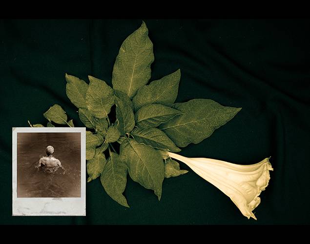 Onajide Shabaka, He bathed in the river's floral scent, 2020, Archival ink photographic print (edition of 5), 13.25 x 20 in. Courtesy of the artist.