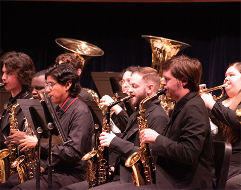 Bands image Brass musicians performing