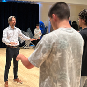 Teaching conducting to summer vocal camp