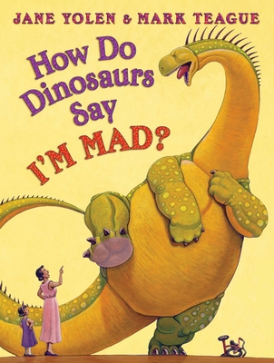 A book cover featuring a cartoon dinosaur stomping its large foot in a bedroom