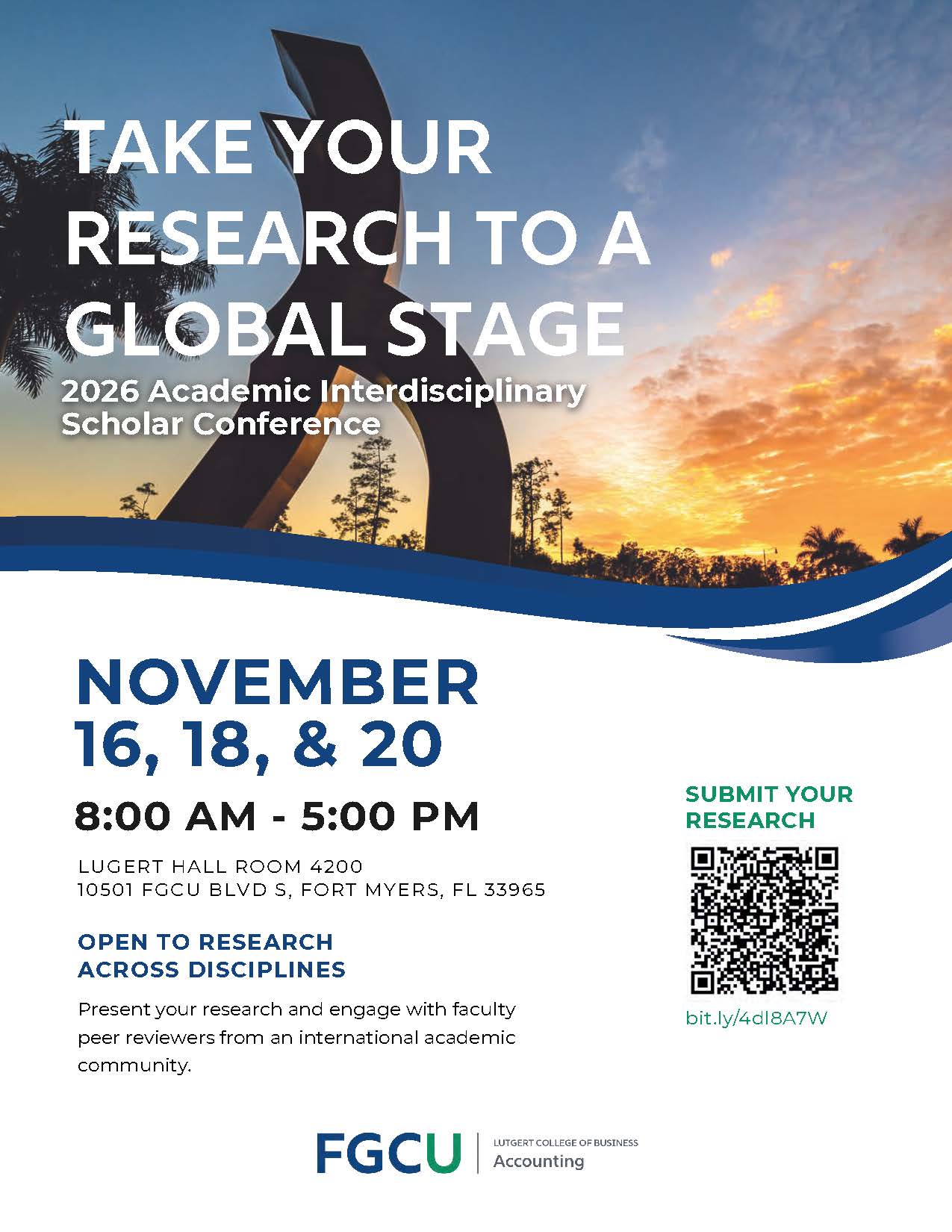 Academic Interdisciplinary Scholar Conference (AISC) flyer