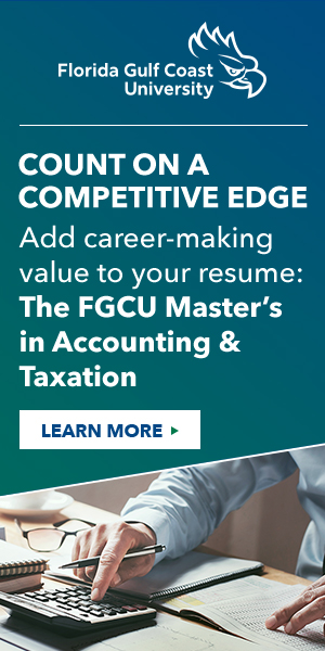 Master's
                  Degree in Accounting & Taxation