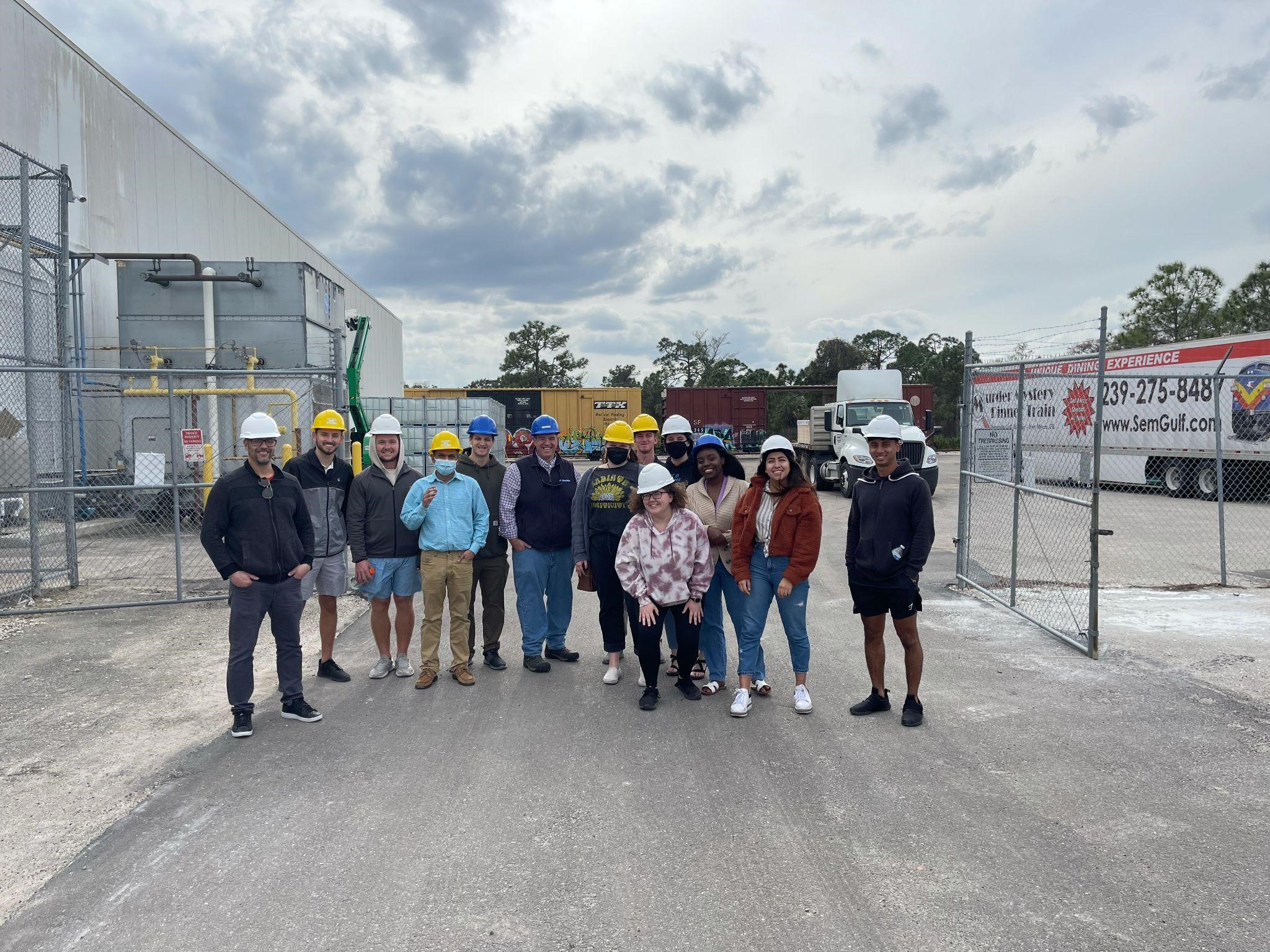 Students from FGCU’s Supply Chain Management classes visited Florida Freezer