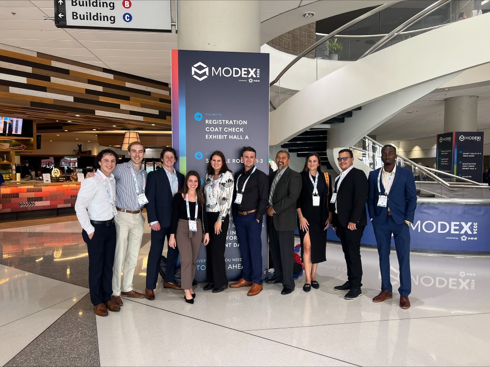Supply Chain Management students attending the MODEX 2024 Trade Show in Atlanta, GA