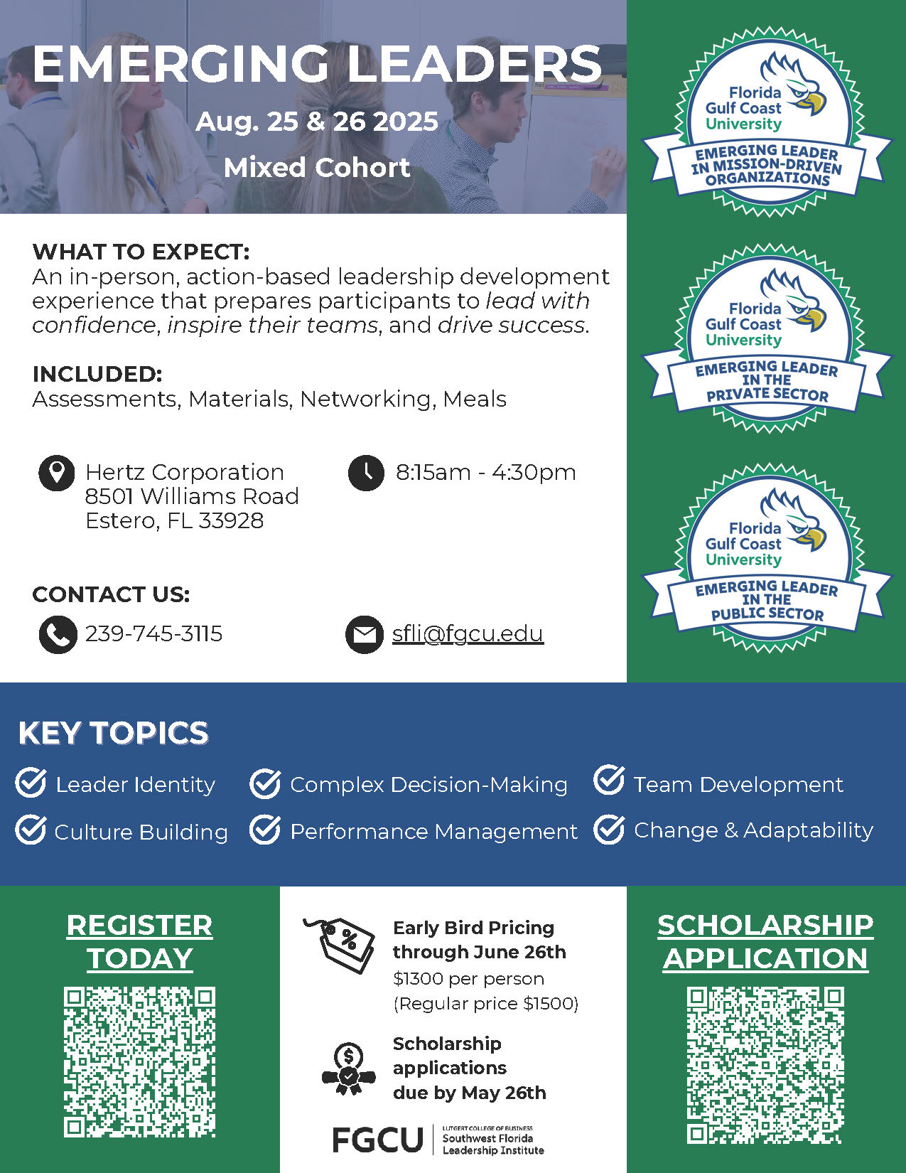 Save The Date: (August 25-26, 2025) Emerging Leaders Mixed Cohort