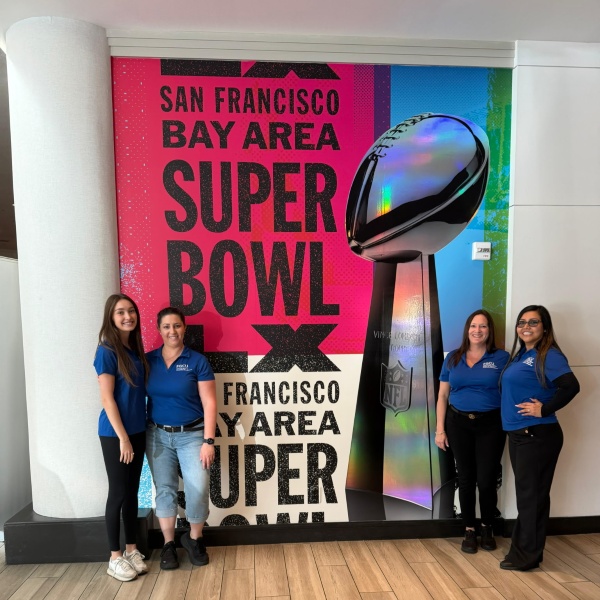 students at Super Bowl