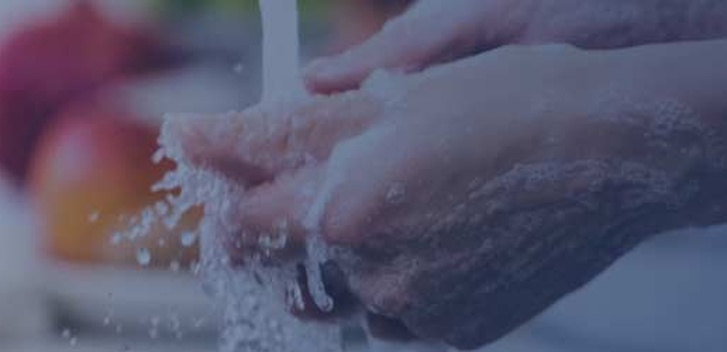 washing hands