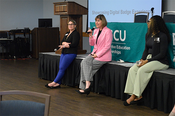 Presenters discussing the 12 step method