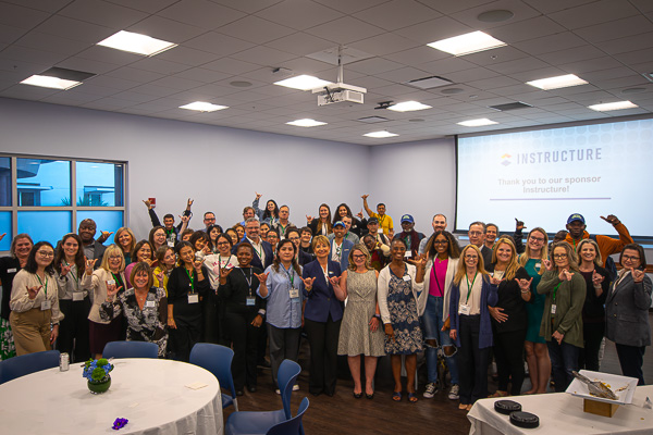 Group of people with FGCU's President