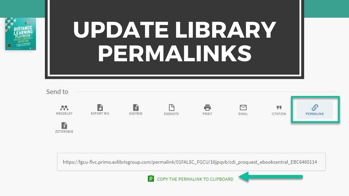 Update Permalinks for New Library 