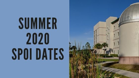 Summer 2020 Dates for Student Perception of Instruction (SPoI)