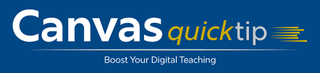 Canvas Quicktip Canvas Quicktip