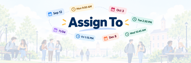 assign to assign to image with dates and times