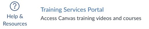 Training Services Portal