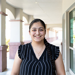 Bioengineering student Vanessa Lopez smiling