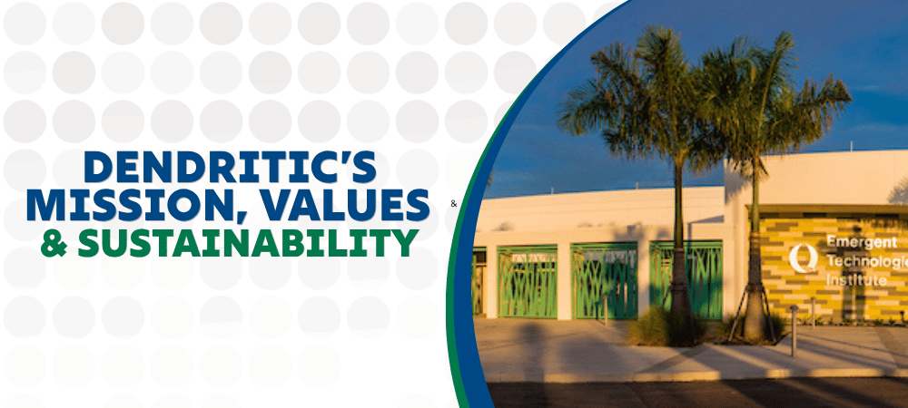 dendritics mission, vision, and sustainability