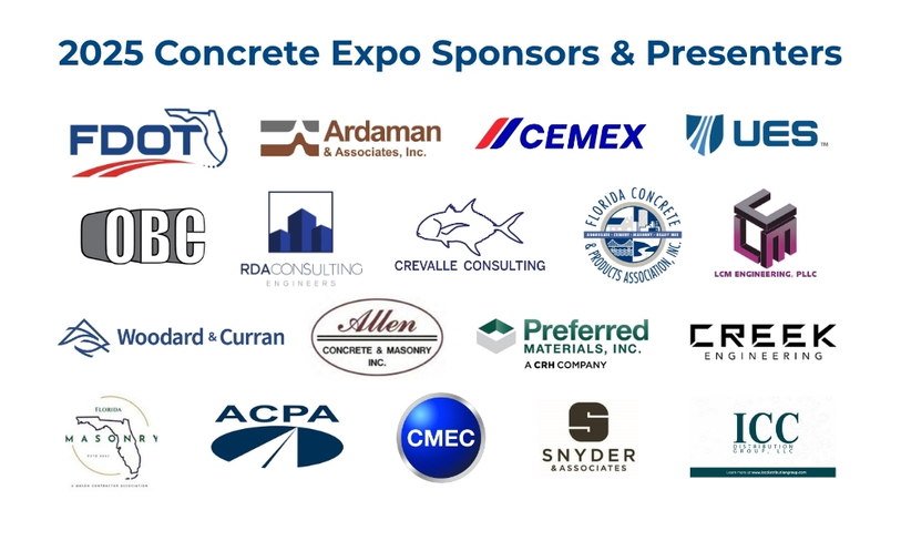 The logos of the sponsors and presenters for the event