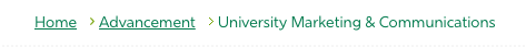 Breadcrumb example
