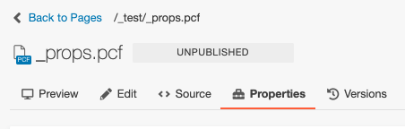 Index properties tab 