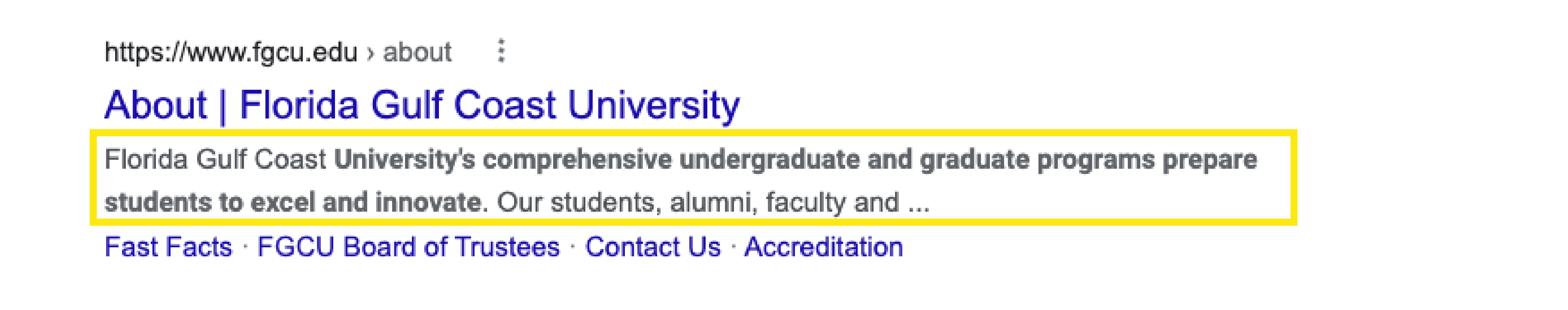 Meta description example