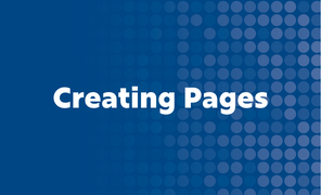 CMS Creating Pages