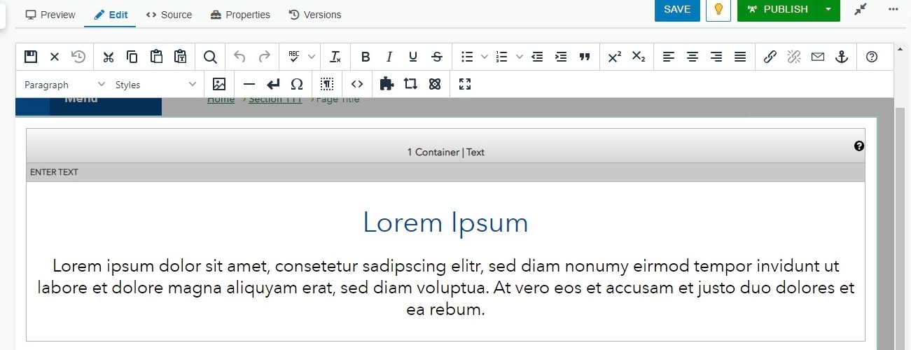 WYSIWYG Editor
