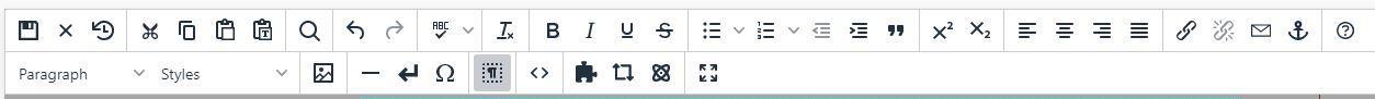 What you see is what you get toolbar