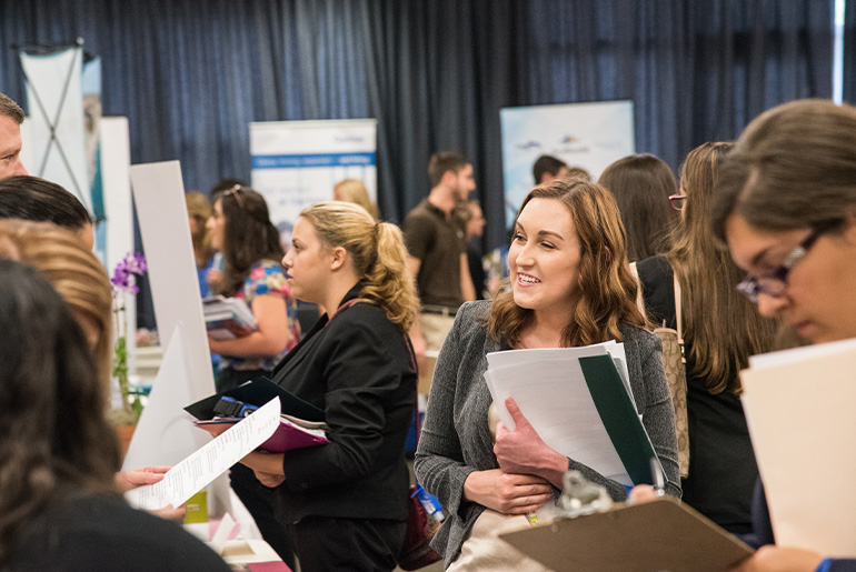 Students at Career Fair