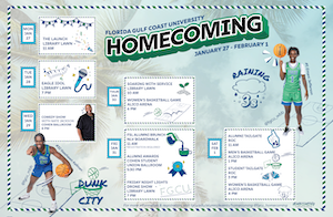 FGCU Homecoming 2025 calendar of events 