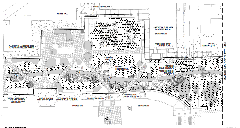 landscape plan for academic core