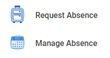 Image of Request Absence and Manage Absence Workday apps