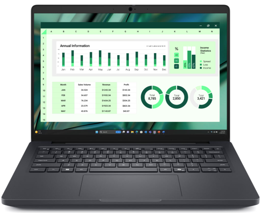 Dell Pro Max 14 laptop front