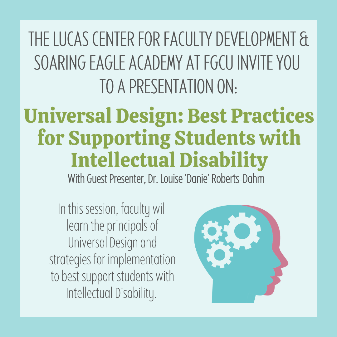Universal Design: Best Practices for Supporting Students with Intellectual Disability